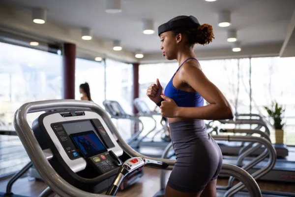Athlete wearing Cogwear headband during training