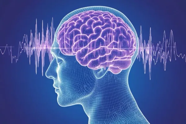 Brain wave visualization showing engagement signal
